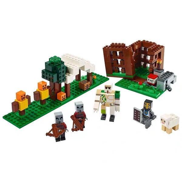 Blocos de Montar Vila Minecraft estilo LEGO – 580 Peças