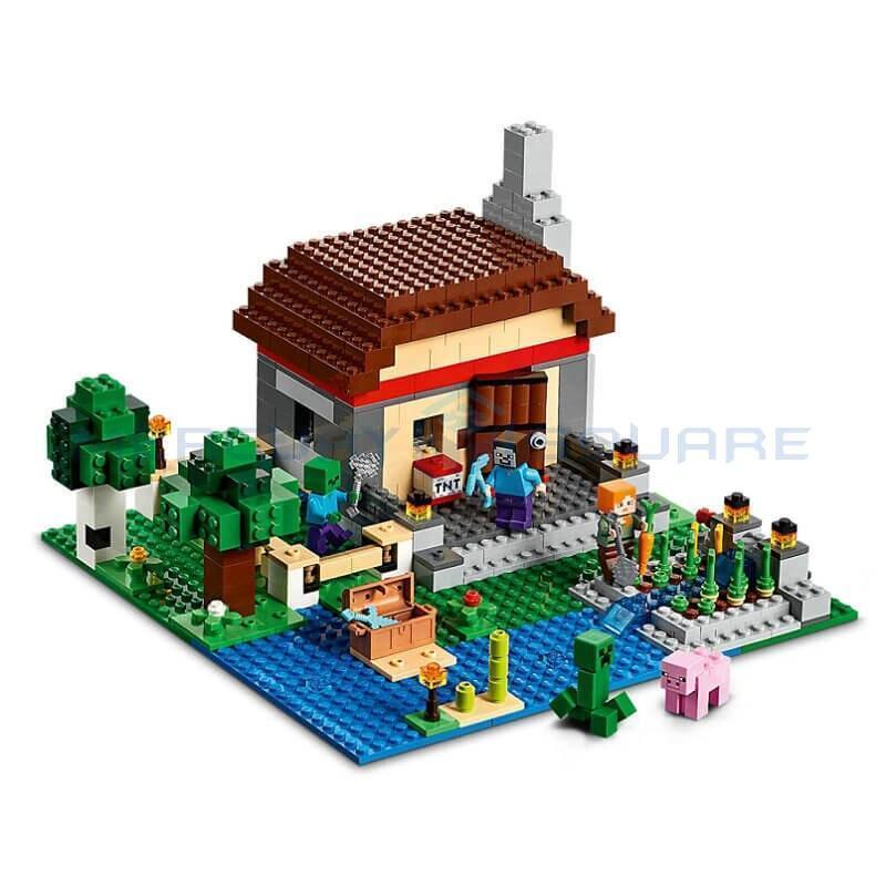 Blocos de Montar Minecraft Ataque Zumbi estilo LEGO – 564pcs