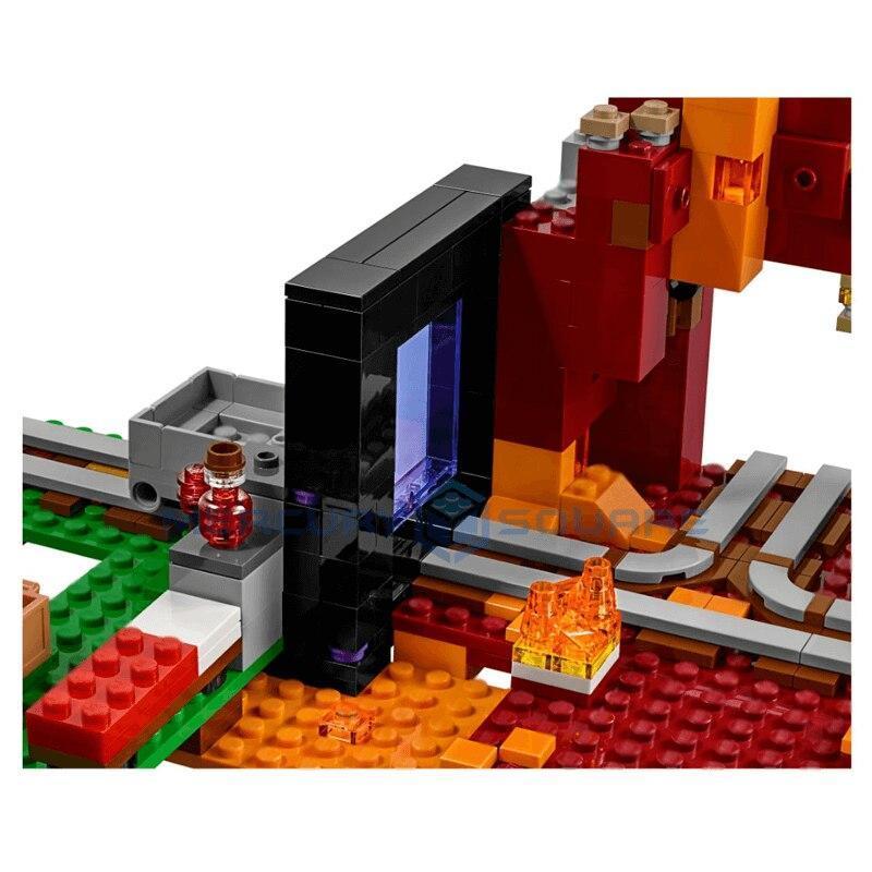 Blocos de Montar Minecraft estilo LEGO Portal do Nether 417 Peças – Frete Grátis