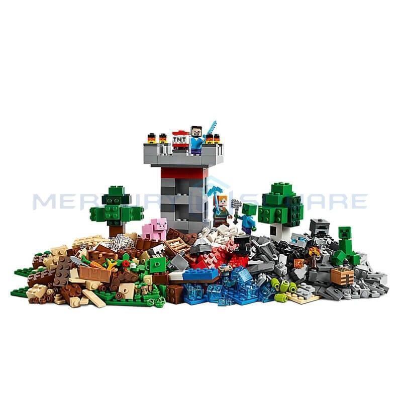 Blocos de Montar Minecraft Ataque Zumbi estilo LEGO – 564pcs