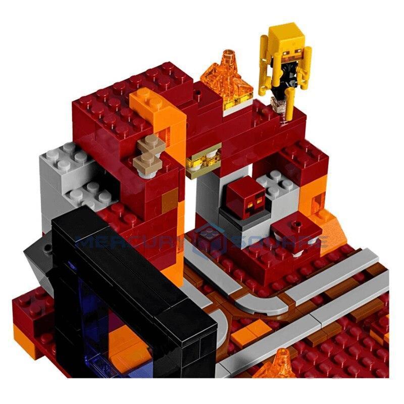 Blocos de Montar Minecraft estilo LEGO Portal do Nether 417 Peças – Frete Grátis