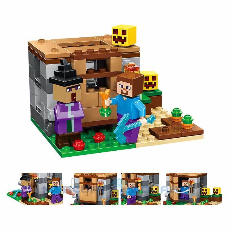 Blocos de Montar Minecraft 4 em 1 estilo LEGO – 354 Peças