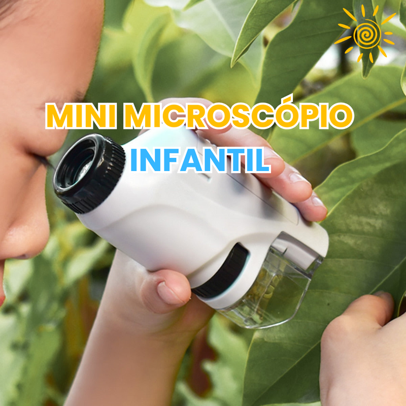 Mini Microscópio Portátil Infantil 120x - Criativa Kids