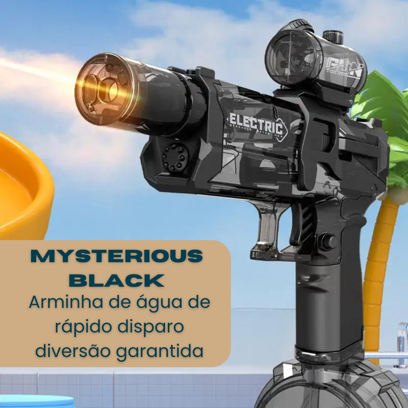 Pistola de Água Elétrica Totalmente Automática com Luz, Recarregável USB, Tiro Contínuo, Jogo de Festa, Barulho, Brinquedo Infantil, Presente Menino, Verão, Diversão