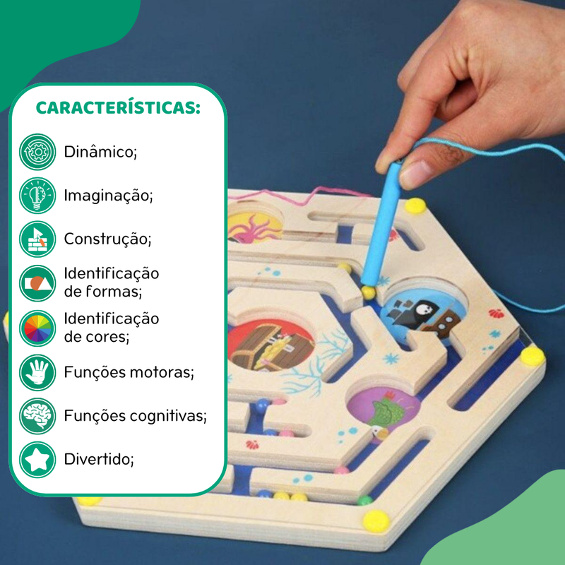 Labirintos Magnéticos - Tesouro Pirata