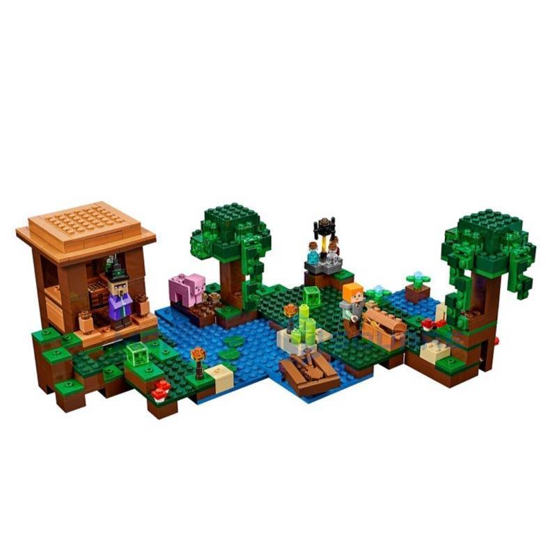 Blocos de Montar Minecraft estilo Lego Alex e a Cabana da Bruxa – 508 peças – Frete Grátis