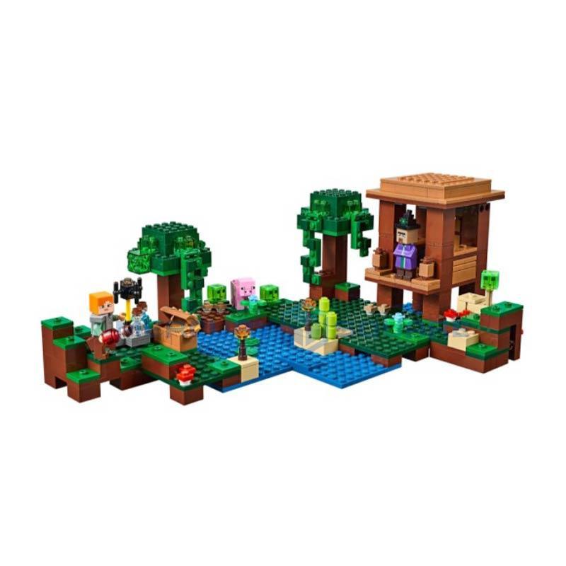 Blocos de Montar Minecraft estilo Lego Alex e a Cabana da Bruxa – 508 peças – Frete Grátis