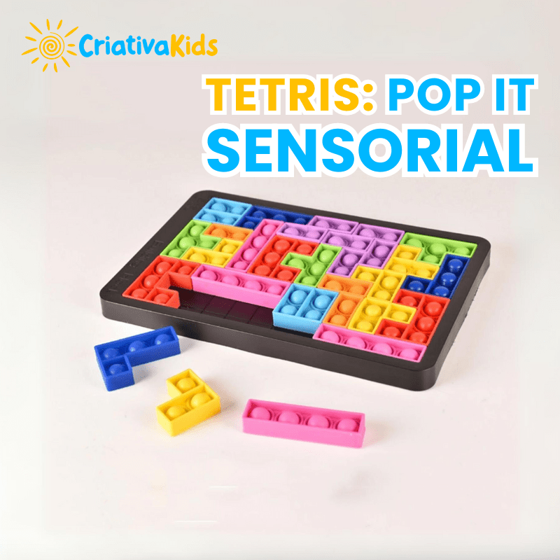 Tetris: pop it sensorial - Criativa Kids