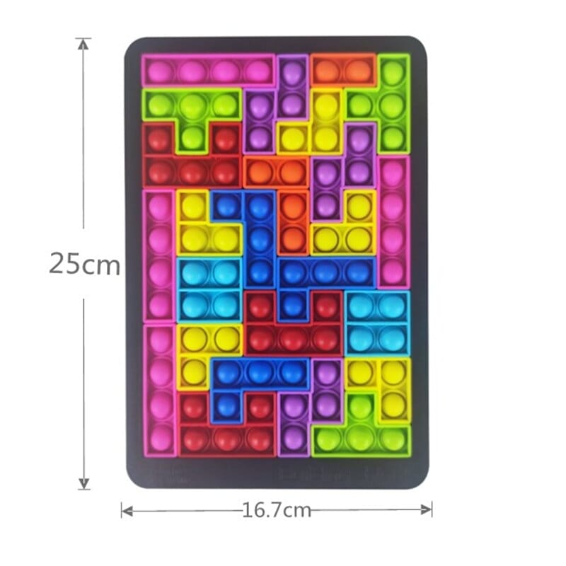 Tetris: pop it sensorial - Criativa Kids